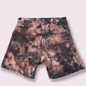 Lululemon Align Short 6" size 10 Diamond Dye Graphite Grey Pink Pastel